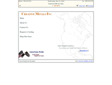 Tablet Screenshot of creativemetals.com